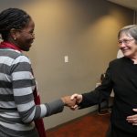 Clare Short meets member of TTEITI Youth Advisory Committee
