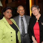 Clare Short with TTEITI SCS representative for bptt Mrs Deborah Ragoonath-Rajkumar