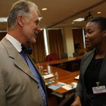 Ms Gisela Granado with the German Ambassador Mr Lutz Goegen