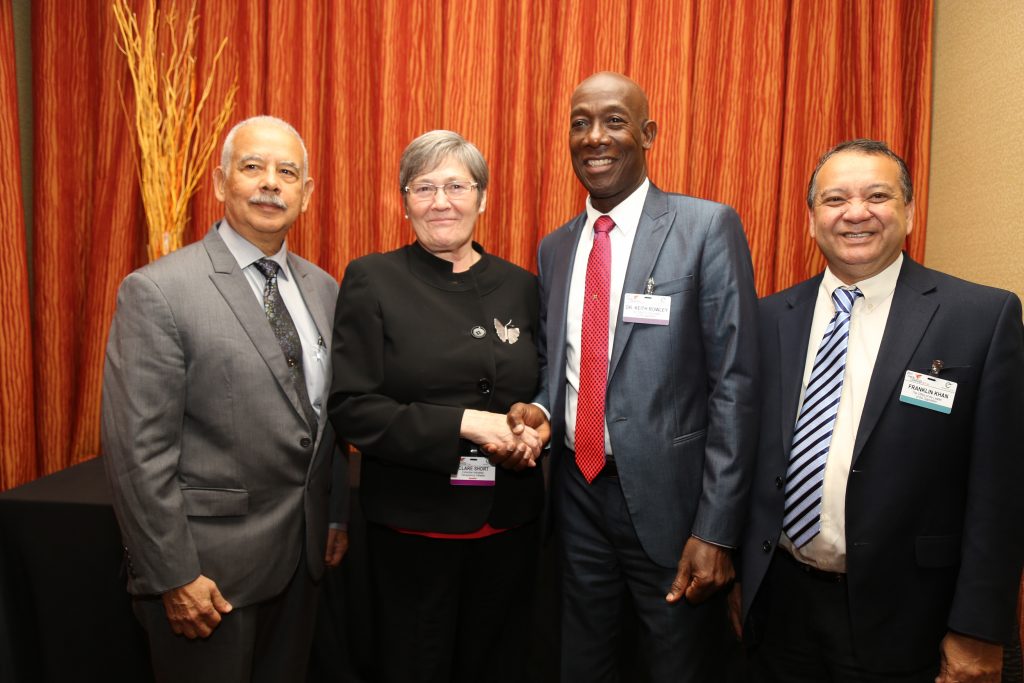 Victor Hart, Clare Short, Dr Keith Rowley and Mr Franklin Khan